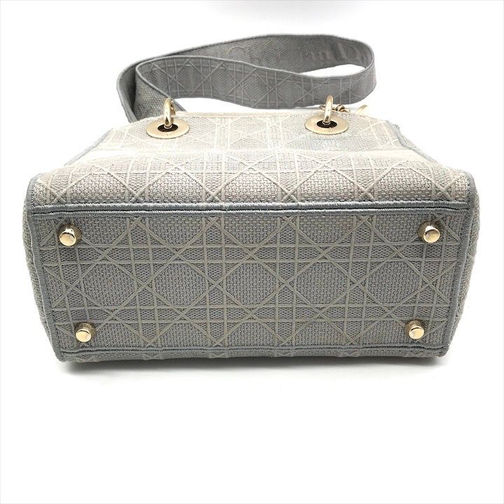 Dior Lady Delight Cannage 2-Way Bag Gray — view 3