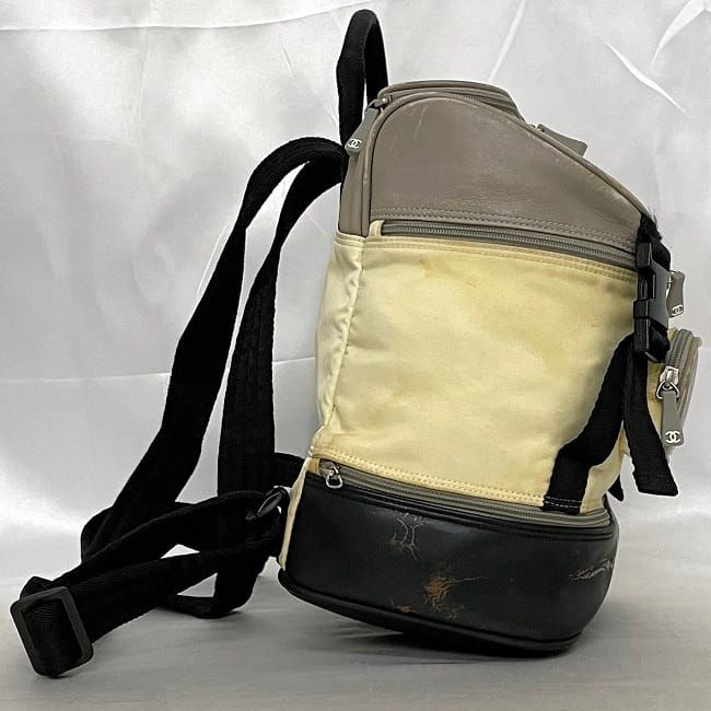 Chanel Backpack Gray White Black Sport with a Reason — view 5