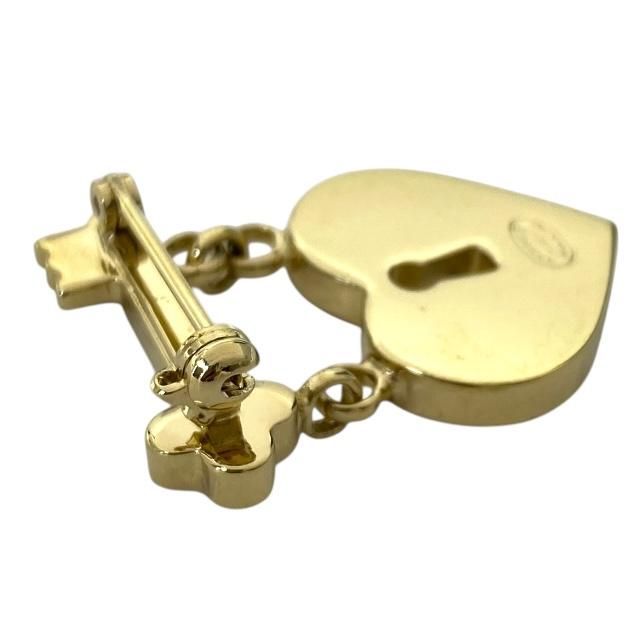 Chanel Brooch Coco Mark Heart Key Color Stone Pink Gold 02 — view 7