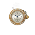 Cartier Miss Pasha Watch Bezel Diamond Silver 18K Pink