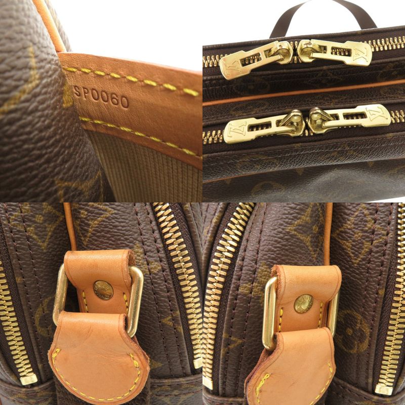 Louis Vuitton Reporter GM Monogram Brown Shoulder Bag 0241 — view 9