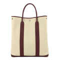 Hermes Garden File MM Tote Toile Military Negonda Beton Rouge Ash