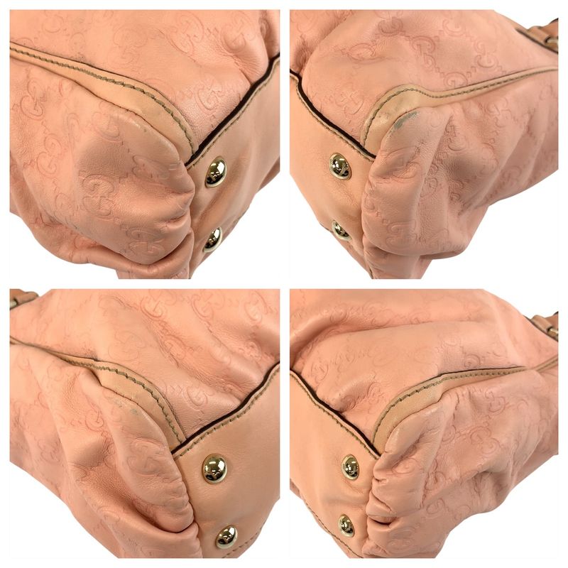 Gucci Abby Guccissima Pink Gold Hardware Leather Tote Bag — view 3