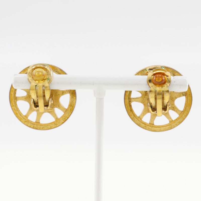 Chanel Gold Plated 8.7 g Earrings — view 4