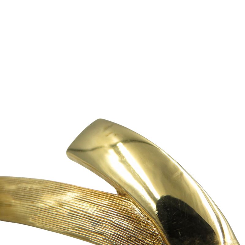 Christian Dior Vintage Ribbon Metal Gold Brooch 1123 — view 5