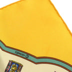 Hermes Carre 45 Petit Qu Importe Le Flacon Perfume Bottle Silk Yellow — view 5
