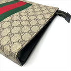 Gucci Sherry Line GG Supreme Canvas Clutch Second Beige — view 4