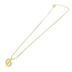 Christian Dior GP CD Logo Necklace Gold — view 4