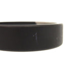 Hermes Trinkaaf Bangle Stainless Steel Black Silver Hardware 0872 — view 9