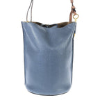 Loewe Gate Bucket Leather Shoulder Bag Navy — view 3