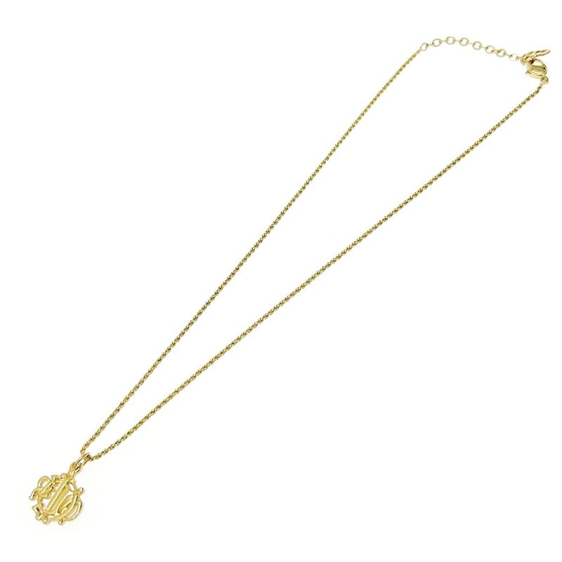 Christian Dior GP Emblem Necklace Gold — view 5