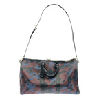 Louis Vuitton Du1176 Damier Camouflage Keepall Bandouliere 45 Boston Bag Blue — view 2