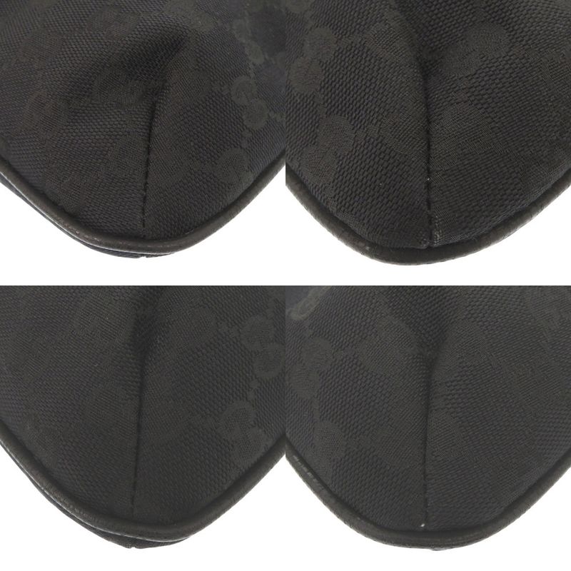 Gucci Sherry Line GG Canvas Leather Black Shoulder Bag 1412 — view 4
