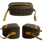 Louis Vuitton Blois Monogram Leather Mini Shoulder Bag Pochette Sacoche Brown — view 6