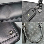 Louis Vuitton Grand Sac Monogram Eclipse Tote Bag Black Gray — view 8
