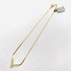 Dior Stone Necklace Gold — view 2
