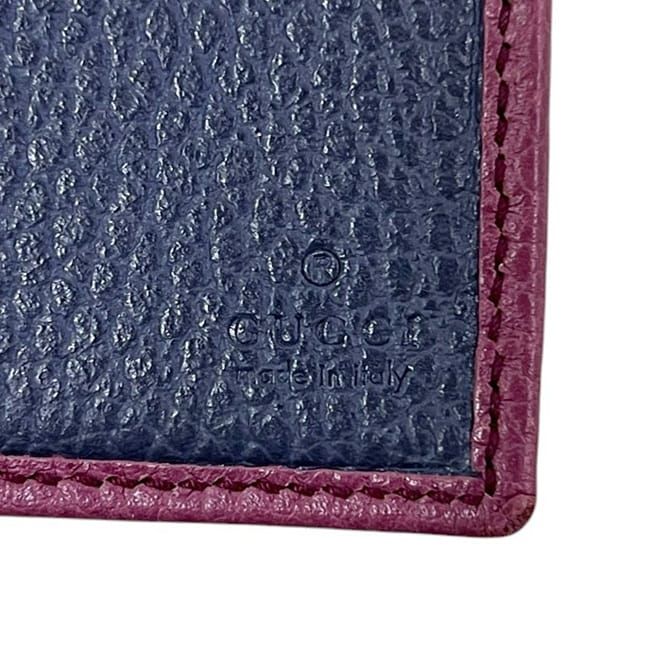 Gucci Bifold Long Wallet Purple Swing Leather — view 6