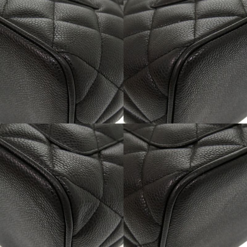 Chanel Medallion Tote Caviar Leather Black Silver Hardware 7 th Bag — view 4