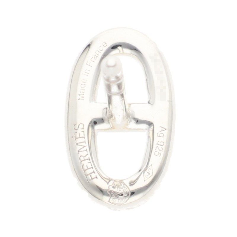 Hermes Chaine D'ancre TPM Silver Earrings — view 4