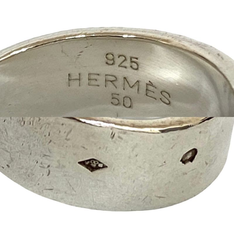 Hermes Cheval Horse Ring Silver 925 No 8 Accessory 11342 — view 4
