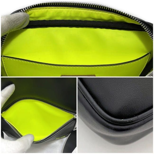 Fendi Shoulder Bag Black Neon Green — view 7