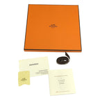 Hermes Carre 55 Apron D'or Golden Spur Silk Scarf Orange — view 6