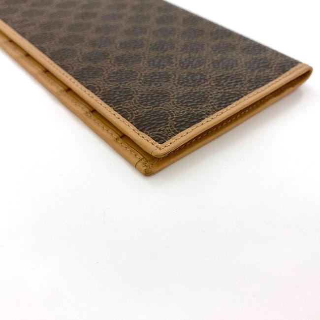 Celine Bifold Long Wallet Brown Beige Macadam — view 5
