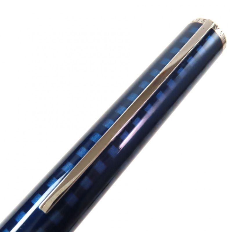 Louis Vuitton Jetluck Twist Ballpoint Pen Navy Silver With Case — view 5