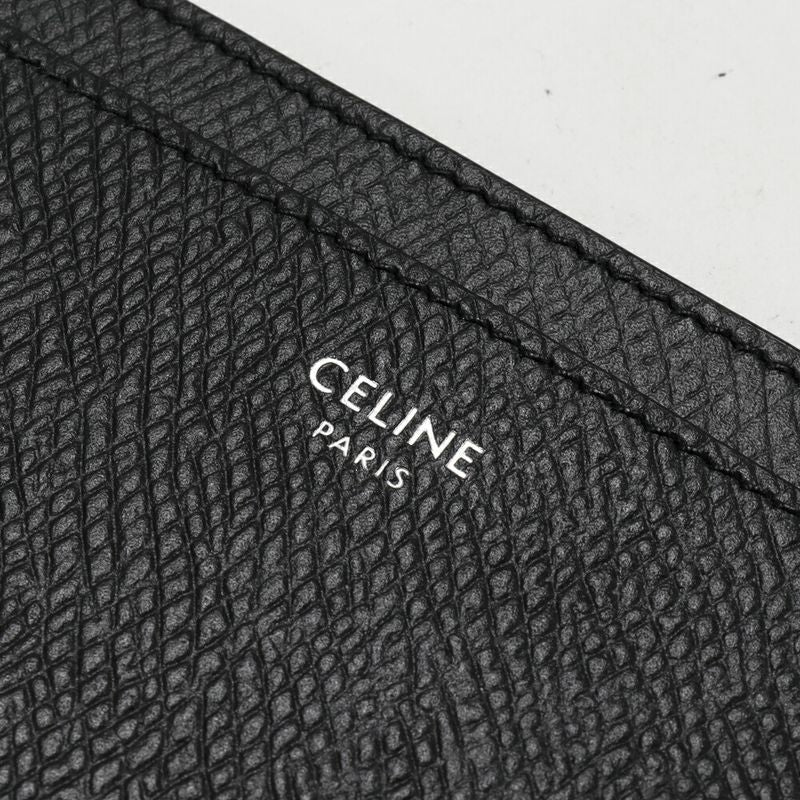 Celine Card Case Pass Grained Calfskin Black — view 8