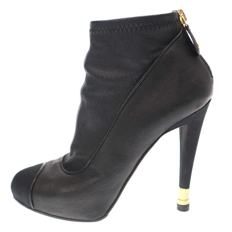 Chanel Leather Boots Black 37 — view 2