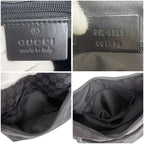 Gucci One Shoulder Bag GG Canvas Black Hobo Soho — view 8