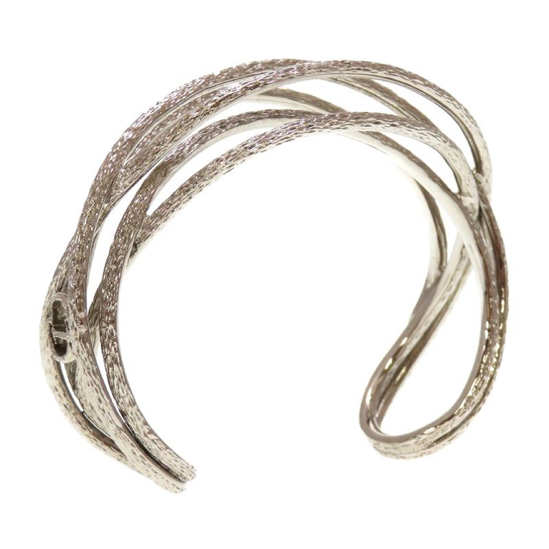 Christian Dior CD Logo Metal Silver Bracelet Bangle 0029 — view 7