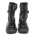 Dior Combat High Top Boots 42 Oblique Black and Navy — view 4