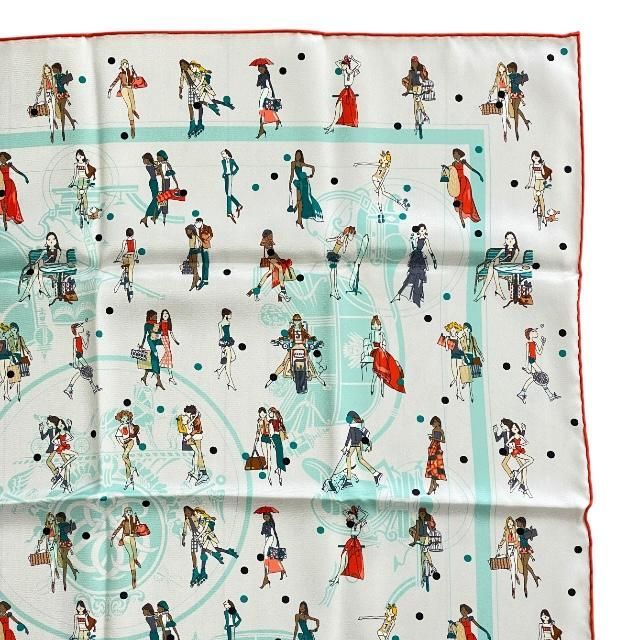 Hermes Scarf Carre 70 EX Libris LES Parisie Parisienne Silk Multicolor — view 3
