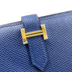 Hermes Bifold Wallet Bearn Compact Cc7 U Epson Navy — view 5