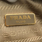 Prada Leather Pouch Gold Pink Beige Case — view 9