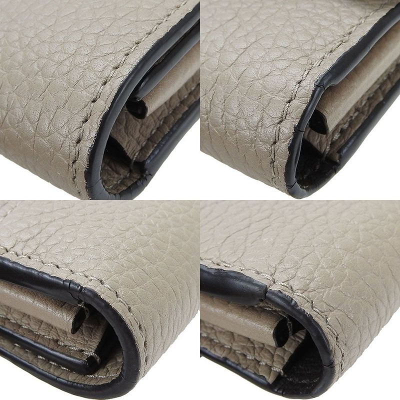 Louis Vuitton Long Wallet Portefeuille Capucines Gallet Beige Leather — view 4