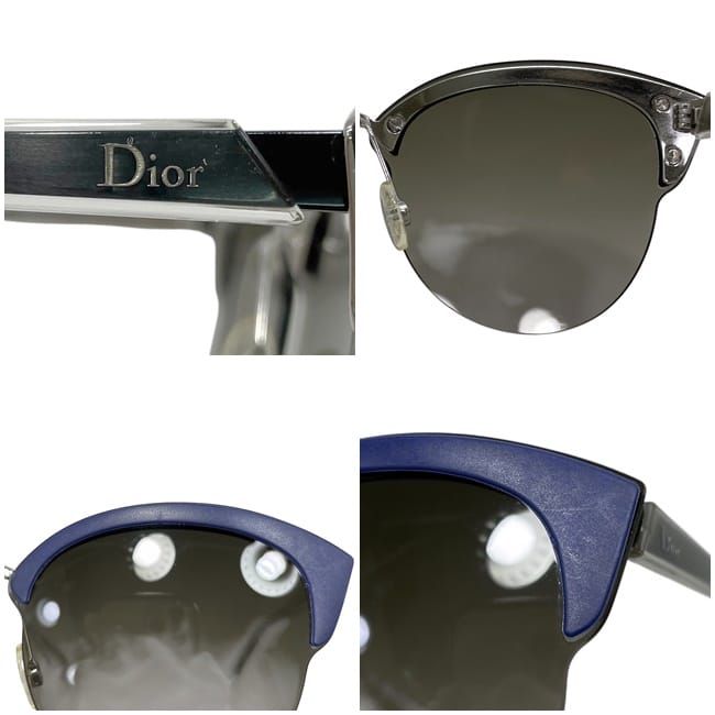 Christian Dior Sunglasses in Black Gradient Navy Clear — view 4