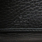 Gucci Round Zipper GG Marmont Leather Black Long Wallet 1001 — view 7