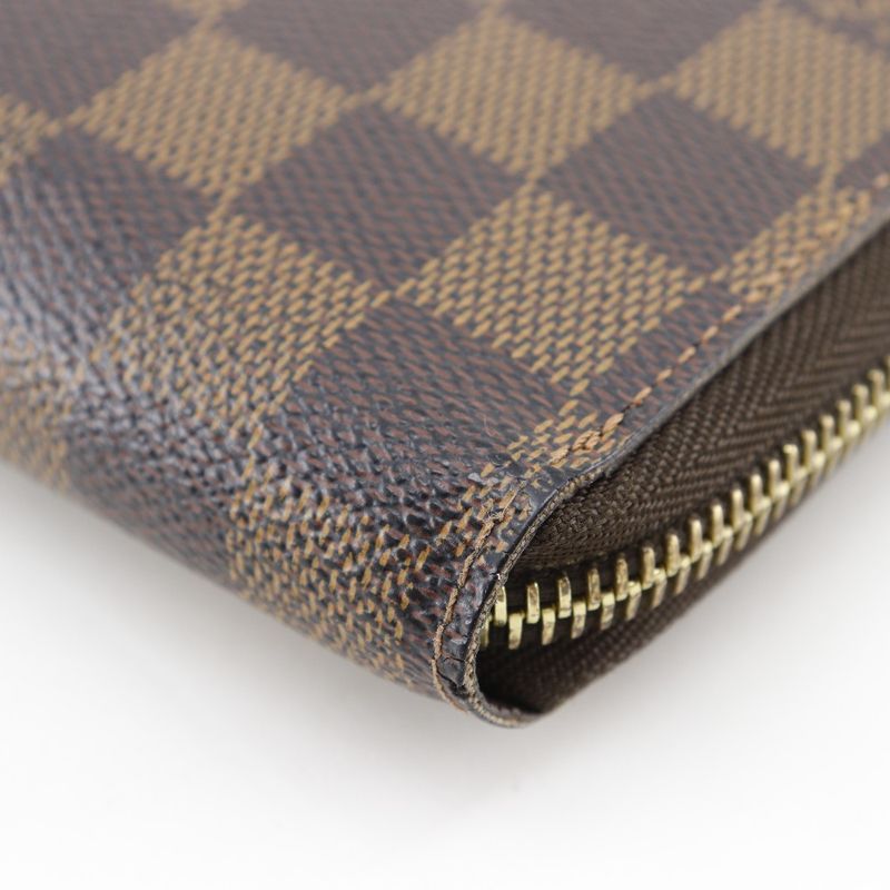 Louis Vuitton Zippy Wallet Damier Canvas Brown Ca0122 Long — view 5