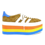 Gucci Adidas Collaboration Sneakers Thick Sole Gazelle — view 4