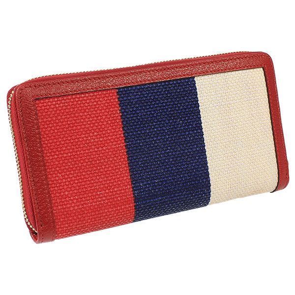 Gucci Tricolor Logo Leather Canvas Round Long Wallet Box Bag — view 2