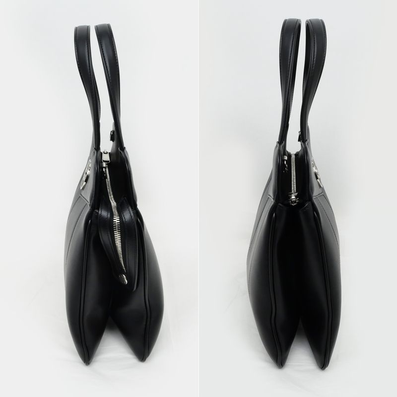 Gucci Petit GG Small Hand Bag Black 2-Way Chain — view 3