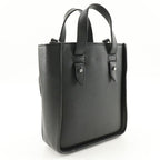 Christian Dior Saddle Mini Tote 2-Way Shoulder Bag Calf Black — view 3