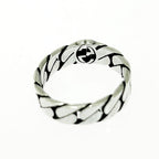 Gucci Silver Interlocking G Chain Ring 5.1 925 Engraved — view 9