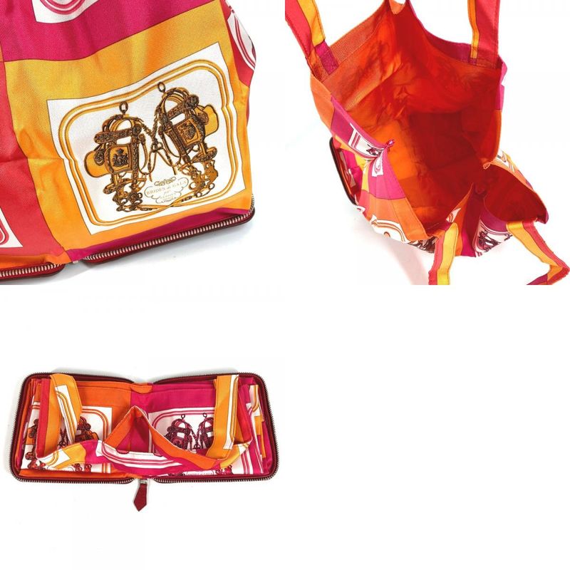 Hermes Shoulder Bag Silky Pop Leather Red — view 9