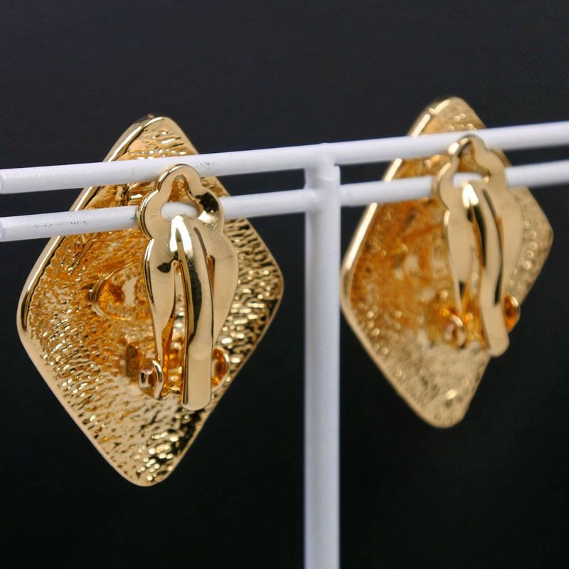Chanel Coco Mark Gold Plated 18.5 g Earrings — view 4