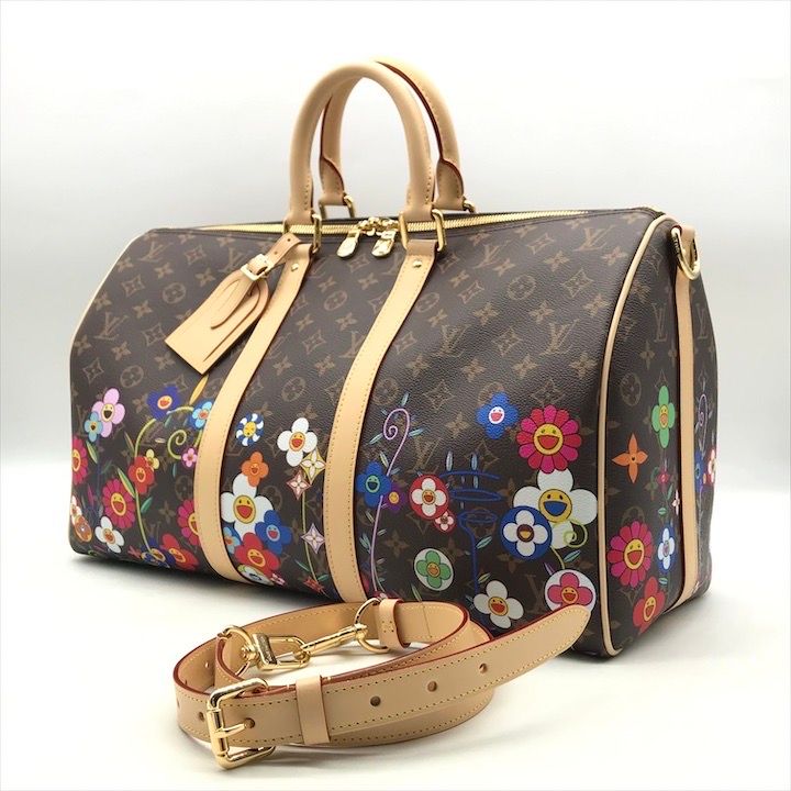Louis Vuitton Takashi Murakami Monogram Keepall Bandouliere 45 Boston Bag — view 2