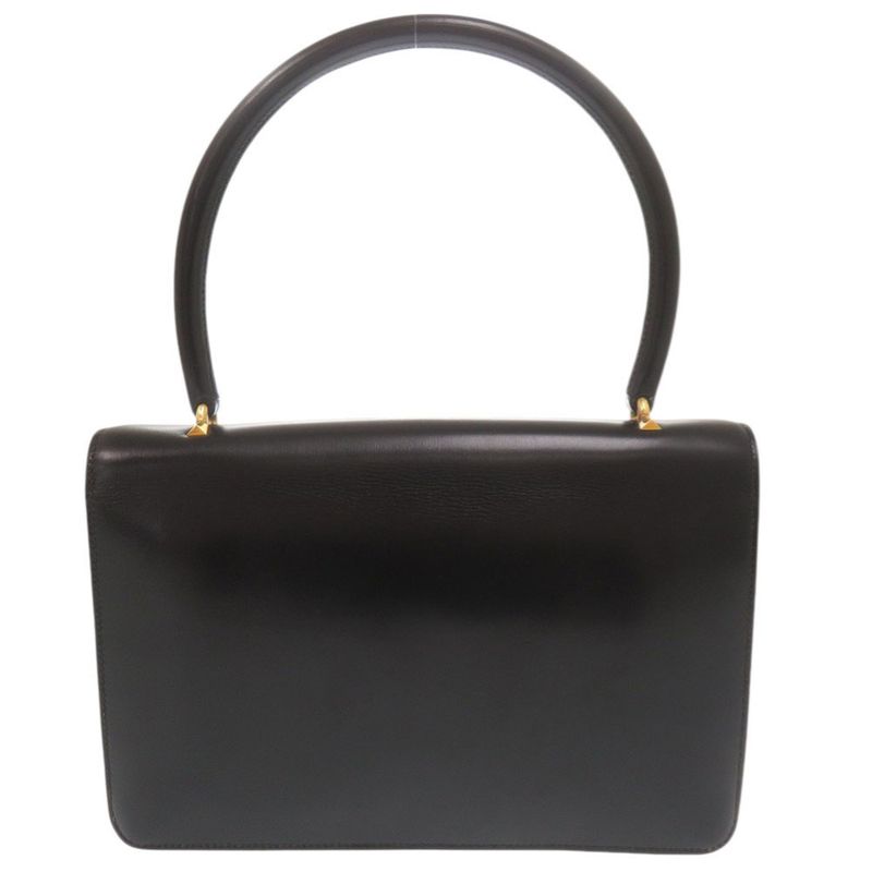 Hermes Vintage Leather Black Handbag 1126 — view 3
