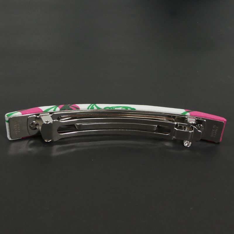 Hermes Cleopatra Pink and Green Barrette